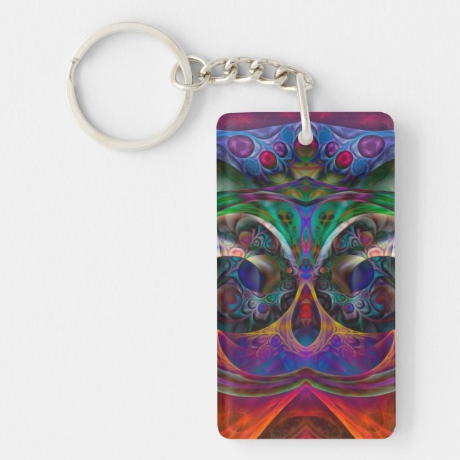 Porte-clefs Chouette Abstraite de l'Apophyse I (Devant)