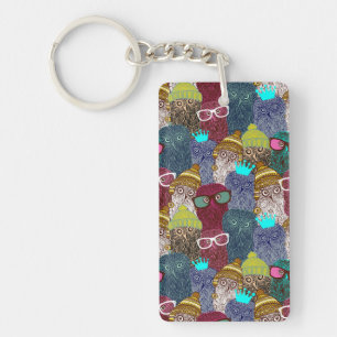 Porte-clefs Chouette dans la couronne