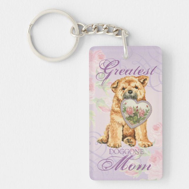 Porte-clefs Chow Heart Maman (Devant)