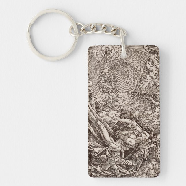 Porte-clefs Christ né au ciel par les anges (Devant)
