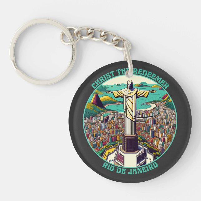 Porte-clefs Christ Rédempteur, Rio de Janeiro (Devant)