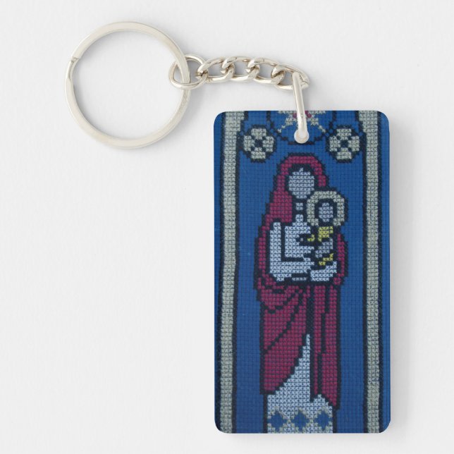 Porte-clefs Christian embroidery (Devant)
