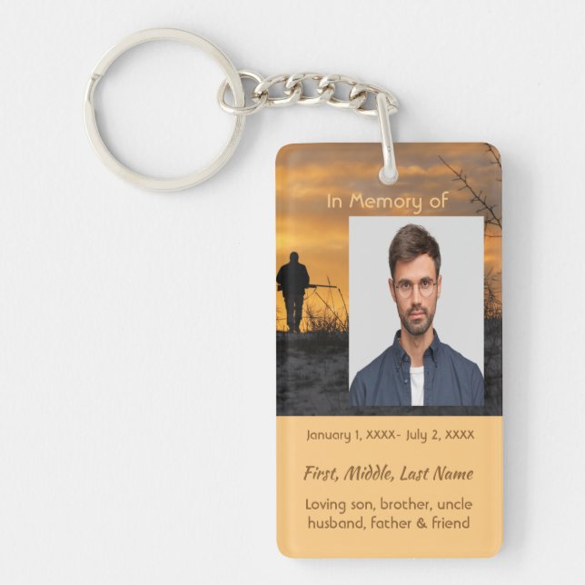 Porte-clefs Christian Memorial Hunter Chasse Stalking Jeu (Devant)