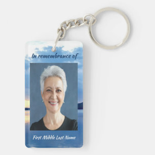 Porte-clefs Christian Memorial Photo Lac Sunrise Nature