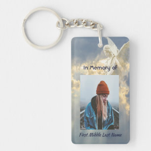 Porte-clefs Christian Poem Memorial Keepsaké Angel Sky Nuages
