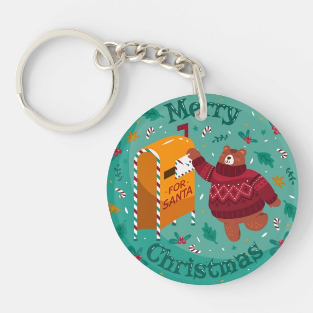 Porte-clefs Christmas Bear (Devant)
