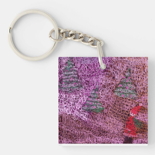 Porte-clefs Christmas trees (Devant)