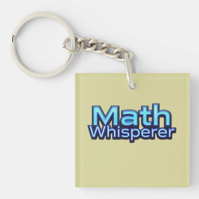 Porte-clefs Chuchoteur de Maths (Devant)