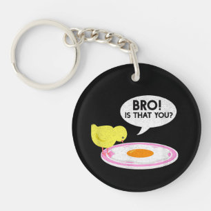 Porte-clefs Chuchoteur de poulet Drôle de frère c'est toi Ferm