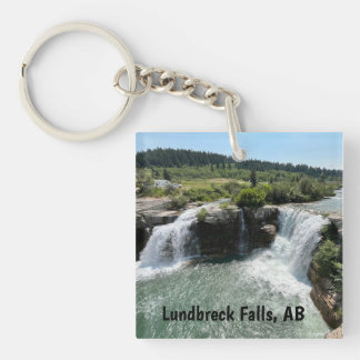 Porte-clefs Chutes de Lundbreck - Paysage de l'Alberta