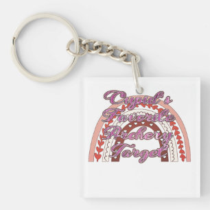Porte-clefs Cible de tir à l'arc préférée de Cupidon - Saint-V