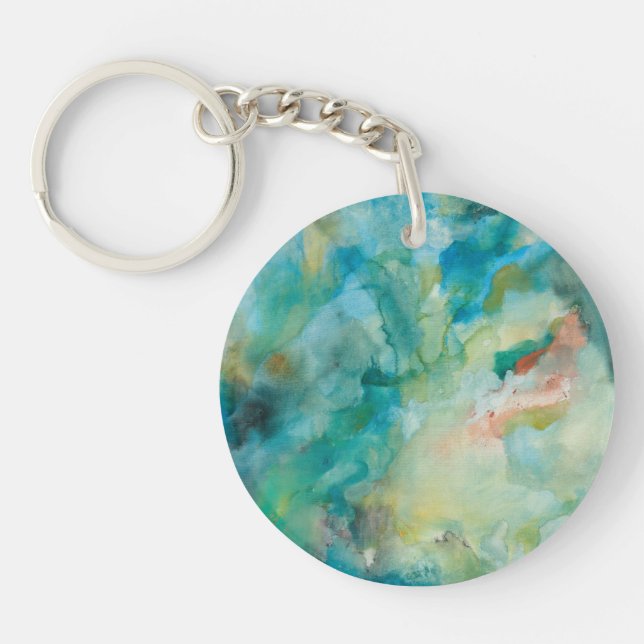 Porte-clefs Ciel bleu | turquoise interstellaire (Devant)