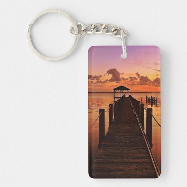 Porte-clefs Ciel de coucher du soleil (Devant)
