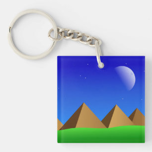 Porte-clefs Ciel Rétro et Pyramides