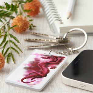 Porte-clefs Ciel rouge le matin