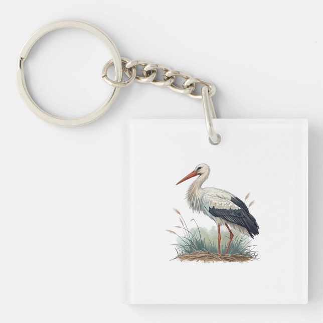 Porte-clefs Cigogne (Devant)