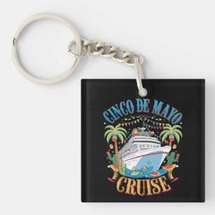 Porte-clefs Cinco De Mayo Cruise Mexique Bateau mexicain Fiest