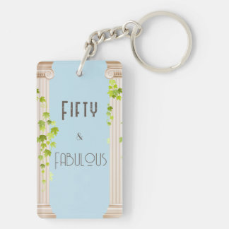 Porte-clefs Cinquante Fabuleux Anniversaire Elégant Thème Grec