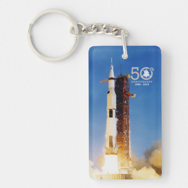 Porte-clefs cinquantième Alunissage d'Apollo 11 (Devant)