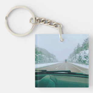 Porte-clefs Circuit en Suède enneigée