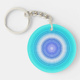 Porte-clefs Circulaire - Bleu clair