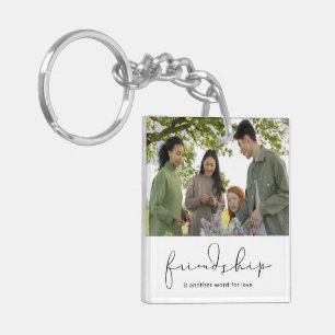 Porte-clefs Citation d'amour d'amitié Photo