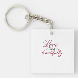 Porte-clefs Citation Dark Romance | Esthétique d'amour gothiqu