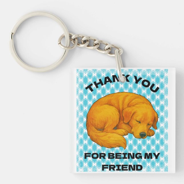 Porte-clefs citation de chien (Devant)