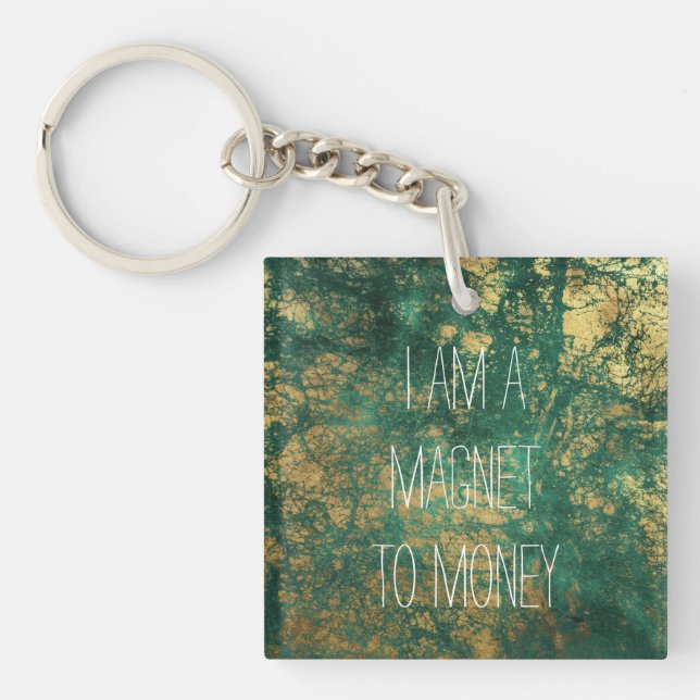 Porte-clefs Citation de démonstration Gold Faux Foil et Green  (Devant)