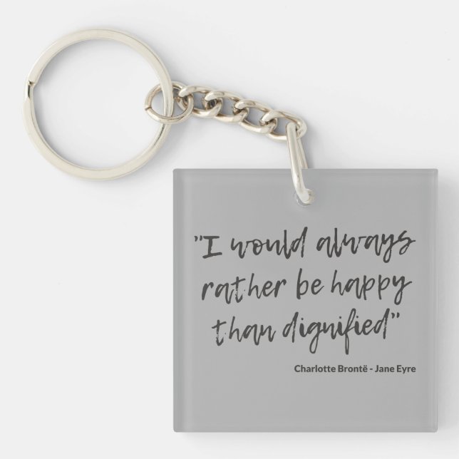 Porte-clefs Citation de Jane Eyre I (Devant)