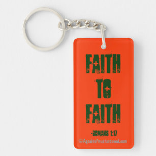 Porte-clefs Citation de la foi à la Bible