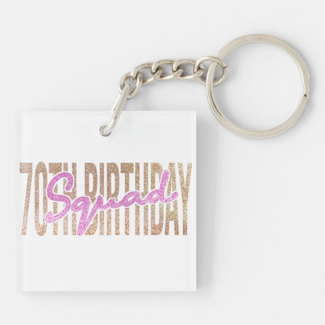 Porte-clefs Citation de l'équipe du 70e anniversaire (Dos)