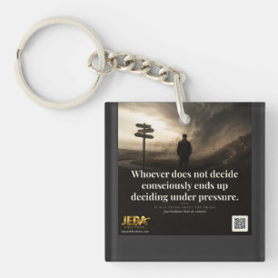 Porte-clefs Citation de livre Décider consciemment