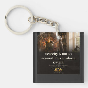 Porte-clefs Citation de livre : La rareté est un système d'ala
