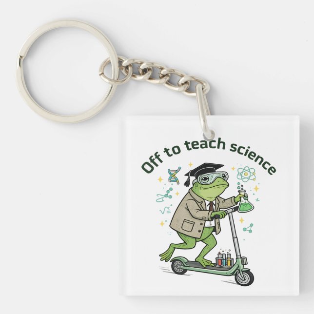 Porte-clefs Citation de professeur de science drôle sur les gr (Devant)