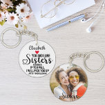 Porte-clefs Citation De Soeur Drôle Si Vous Tombez Nom Du Coeu<br><div class="desc">Un cadeau amusant pour votre soeur avec la citation : "Vous et moi sommes soeurs,  rappelez-vous : si vous tombez,  je vous prendrai après que j'ai fini de rire."</div>