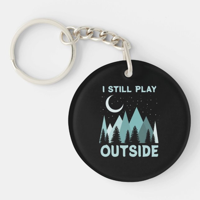 Porte-clefs Citation de vacances de camping (Devant)