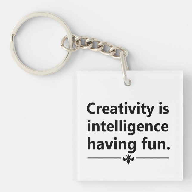 Porte-clefs Citation de vie motivante (Devant)