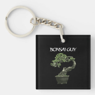 Porte-clefs Citation drôle de monsieur bonsaï pour les amateur