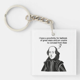 Porte-clefs Citation drôle de Shakespeare