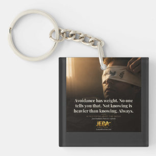Porte-clefs Citation du livre Éviter a du poids