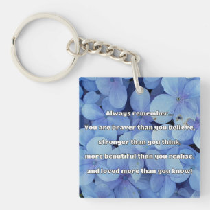 Porte-clefs Citation Empath Bravery Positive Encouragement