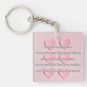 Porte-clefs Citation Empath Bravery Positive Encouragement