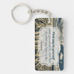 Porte-clefs Citation inspirante Epictetus "Do it"