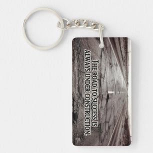 Porte-clefs Citation inspirante "La voie du succès"