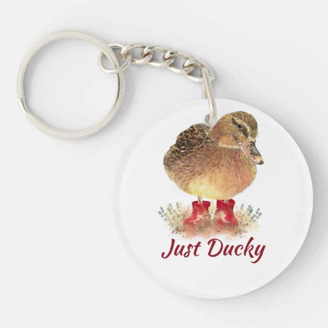 Porte-clefs Citation "Juste Ducky" Porte - clé (Devant)