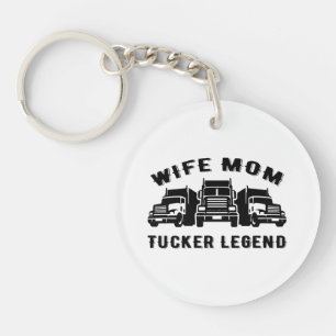Porte-clefs Citation Légende Camionneuse Femme Mère