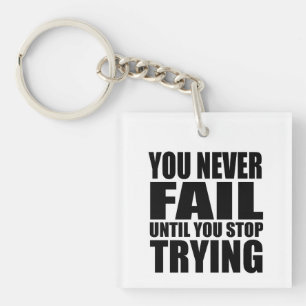 Porte-clefs Citation motivationnelle réussie