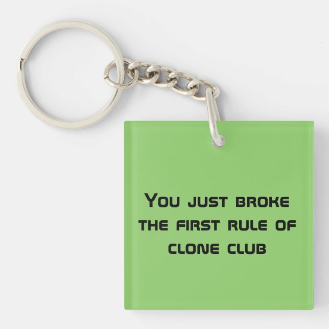 Porte-clefs Citation noire orpheline vous avez juste violé la (Devant)