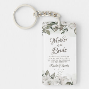 Porte-clefs Citation vintage chérir pour la mère de la mariée